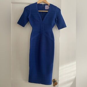 Herve Leger Cobalt Blue “Cybil” Bandage Dress - Brand New (XS)